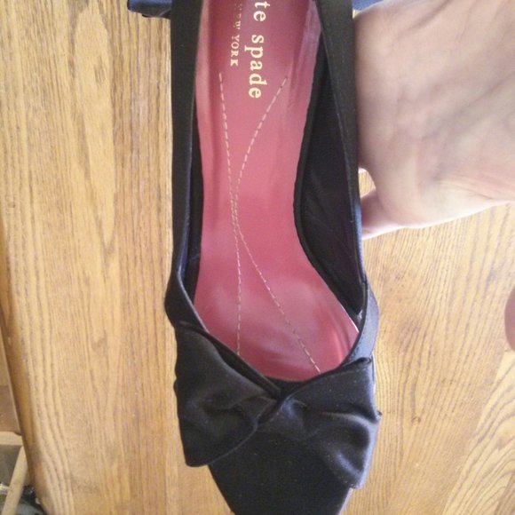 Kate Spade Satin Hera Open Toe Heels Size 8 - Picture 14 of 15